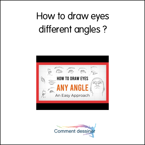 How to draw eyes different angles